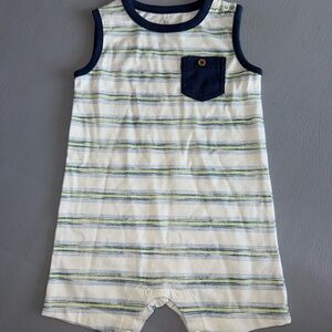 Striped Sleeveless Romper for Kids‎